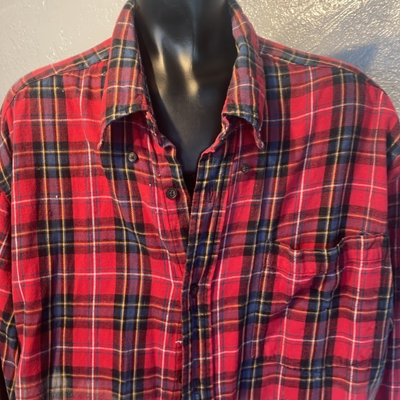 St. Johns Bay large cotton flannel shirt - Picture 2 of 5